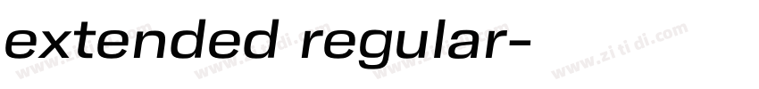 extended regular字体转换 extended regular字体转换